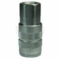 Dixon F Series Industrial Female Quick Disconnect Pneumatic Manual Coupler, 3/8-18 Nominal, 500 psi Pressu 2FF3-S